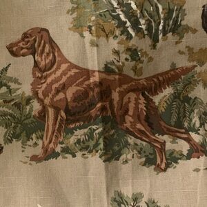 Vintage Kravet Classic Dog Fabric Taupe